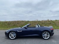 USED 2013 63 JAGUAR F-TYPE 3.0 V6 Convertible 2dr Petrol Auto Euro 5 (s/s) (340 ps) DARK SAPPHIRE BLUE METALLIC WITH A CREAM LEATHER INTERIOR - JUST 13,000 MILES FROM NEW - HEATED SEATS