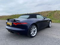 USED 2013 63 JAGUAR F-TYPE 3.0 V6 Convertible 2dr Petrol Auto Euro 5 (s/s) (340 ps) DARK SAPPHIRE BLUE METALLIC WITH A CREAM LEATHER INTERIOR - JUST 13,000 MILES FROM NEW - HEATED SEATS