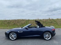 USED 2013 63 JAGUAR F-TYPE 3.0 V6 Convertible 2dr Petrol Auto Euro 5 (s/s) (340 ps) DARK SAPPHIRE BLUE METALLIC WITH A CREAM LEATHER INTERIOR - JUST 13,000 MILES FROM NEW - HEATED SEATS