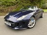 USED 2013 63 JAGUAR F-TYPE 3.0 V6 Convertible 2dr Petrol Auto Euro 5 (s/s) (340 ps) DARK SAPPHIRE BLUE METALLIC WITH A CREAM LEATHER INTERIOR - JUST 13,000 MILES FROM NEW - HEATED SEATS