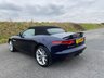 USED 2013 63 JAGUAR F-TYPE 3.0 V6 Convertible 2dr Petrol Auto Euro 5 (s/s) (340 ps) DARK SAPPHIRE BLUE METALLIC WITH A CREAM LEATHER INTERIOR - JUST 13,000 MILES FROM NEW - HEATED SEATS