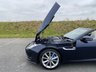USED 2013 63 JAGUAR F-TYPE 3.0 V6 Convertible 2dr Petrol Auto Euro 5 (s/s) (340 ps) DARK SAPPHIRE BLUE METALLIC WITH A CREAM LEATHER INTERIOR - JUST 13,000 MILES FROM NEW - HEATED SEATS