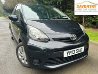 USED 2013 13 TOYOTA AYGO 1.0 VVT-i Ice Hatchback 5dr Petrol Manual Euro 5 (67 ps) BLUETOOTH,SERVICE HISTORY,AIR CON
