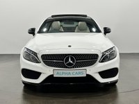 USED 2017 17 MERCEDES-BENZ C-CLASS 2.0 C300 AMG Line (Premium Plus) Coupe 2dr Petrol G-Tronic+ Euro 6 (s/s) (245 ps) Extremely Stylish Mercedes - Benz C300 Euro 6 245 BHP, High Gloss Polar White, Porcelain Leather Interior, Heads up display,Cruise Control,  Panoramic Glass Slide Roof,