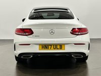 USED 2017 17 MERCEDES-BENZ C-CLASS 2.0 C300 AMG Line (Premium Plus) Coupe 2dr Petrol G-Tronic+ Euro 6 (s/s) (245 ps) Extremely Stylish Mercedes - Benz C300 Euro 6 245 BHP, High Gloss Polar White, Porcelain Leather Interior, Heads up display,Cruise Control,  Panoramic Glass Slide Roof,