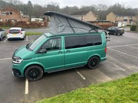 USED 2021 21 VOLKSWAGEN TRANSPORTER 4 BERTH LUXURY CAMPERVAN DSG AUTOMATIC WITH TAILGATE  FULLY UPHOLSTERED SEATS