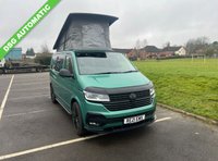 USED 2021 21 VOLKSWAGEN TRANSPORTER 4 BERTH LUXURY CAMPERVAN DSG AUTOMATIC WITH TAILGATE  FULLY UPHOLSTERED SEATS