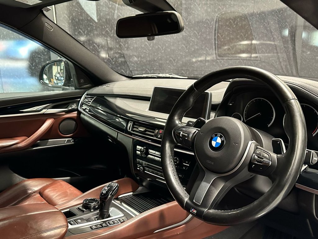 USED 2016 J BMW X6 3.0 M50d SUV 5dr Diesel Auto xDrive Euro 6 (s/s) (381 ps) SOFT CLOSE|HARMAN/KARDON SOUND