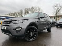 USED 2018 68 LAND ROVER DISCOVERY SPORT 2.0 TD4 HSE SUV 5dr Diesel Auto 4WD Euro 6 (s/s) (180 ps) A LOVELY ADDITION TO OUR FORECOURT FINISHED IN CORRIS GREY METALLIC PAINT+ONLY 1 FORMER KEEPER+SERVICE HISTORY+7 SEATER+DIESEL+AUTOMATIC+ELECTRIC DEPLOYABLE TOW BAR+HEATED STEERING WHEEL+LANE ASSIST+FULL PANORAMIC GLASS ROOF+FULL LEATHER INTERIOR AND CONTRAST ROOF IN NARVIC BLACK+SATELLITE NAVIGATION+PARK ASSIST+CLIMATE CONTROL+20 INCH, 5 SPLIT SPOKE, GLOSS BLACK ALLOY WHEELS+1 FULL YEARS MOT PRIOR TO COLLECTION+COST NEW &pound;45635 MAKING THIS USED VEHICLE AMAZING VALUE AT OUR LOW PRICE!!!!!!!!!!!!!