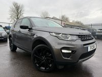 USED 2018 68 LAND ROVER DISCOVERY SPORT 2.0 TD4 HSE SUV 5dr Diesel Auto 4WD Euro 6 (s/s) (180 ps) A LOVELY ADDITION TO OUR FORECOURT FINISHED IN CORRIS GREY METALLIC PAINT+ONLY 1 FORMER KEEPER+SERVICE HISTORY+7 SEATER+DIESEL+AUTOMATIC+ELECTRIC DEPLOYABLE TOW BAR+HEATED STEERING WHEEL+LANE ASSIST+FULL PANORAMIC GLASS ROOF+FULL LEATHER INTERIOR AND CONTRAST ROOF IN NARVIC BLACK+SATELLITE NAVIGATION+PARK ASSIST+CLIMATE CONTROL+20 INCH, 5 SPLIT SPOKE, GLOSS BLACK ALLOY WHEELS+1 FULL YEARS MOT PRIOR TO COLLECTION+COST NEW &pound;45635 MAKING THIS USED VEHICLE AMAZING VALUE AT OUR LOW PRICE!!!!!!!!!!!!!