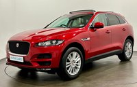 USED 2017 17 JAGUAR F-PACE 2.0 D180 Portfolio SUV 5dr Diesel Auto AWD Euro 6 (s/s) (180 ps) Firenze Red Metallic, Full Oyster Leather,Premium Oyster Leather Interior, Cruise Control, Multifunction Steering Wheel, PreHeat,