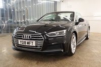 USED 2018 18 AUDI A5 CABRIOLET 2.0 TFSI S line Convertible 2dr Petrol Manual Euro 6 (s/s) (190 ps) HEATED FRONT SEATS, ALCANTARA INTERIOR, SAT NAV, 30,100 MILES