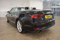 USED 2018 18 AUDI A5 CABRIOLET 2.0 TFSI S line Convertible 2dr Petrol Manual Euro 6 (s/s) (190 ps) HEATED FRONT SEATS, ALCANTARA INTERIOR, SAT NAV, 30,100 MILES