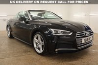 USED 2018 18 AUDI A5 CABRIOLET 2.0 TFSI S line Convertible 2dr Petrol Manual Euro 6 (s/s) (190 ps) HEATED FRONT SEATS, ALCANTARA INTERIOR, SAT NAV, 30,100 MILES