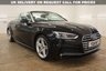 USED 2018 18 AUDI A5 CABRIOLET 2.0 TFSI S line Convertible 2dr Petrol Manual Euro 6 (s/s) (190 ps) HEATED FRONT SEATS, ALCANTARA INTERIOR, SAT NAV, 30,100 MILES