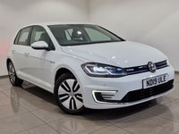 USED 2019 19 VOLKSWAGEN E-GOLF 35.8kWh e-Golf Hatchback 5dr Electric Auto (136 ps) 