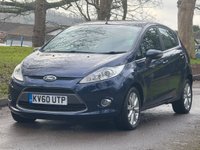 USED 2010 60 FORD FIESTA 1.25 Zetec Hatchback 5dr Petrol Manual (129 g/km, 81 bhp) 