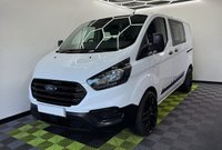 USED 2018 68 FORD TRANSIT CUSTOM 2.0 300 EcoBlue Crew Van Double Cab 5dr Diesel Manual L1 H1 Euro 6 (6 Seat) (130 ps) 
