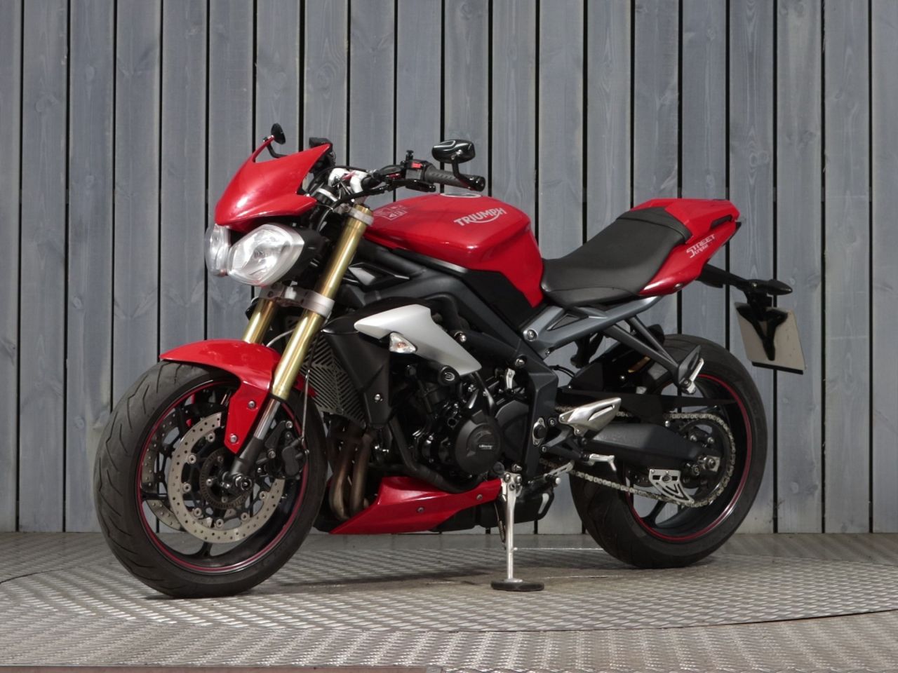 Red Triumph Street Triple Motorcycle Triumph Street Triple RS