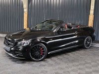 USED 2019 19 MERCEDES-BENZ C-CLASS 3.0 C43 V6 AMG (Premium Plus) Cabriolet 2dr Petrol G-Tronic+ 4MATIC Euro 6 (s/s) (390 ps) PREMIUM PLUS - HUGE SPEC - 12 MONTH WARRANTY - BURMESTER STEREO - PARKI ASSIST - 360 CAMERA - MEMORY PACKAGE - MIRROR PACKAGE AMAZING CONDITION