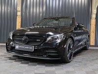 USED 2019 19 MERCEDES-BENZ C-CLASS 3.0 C43 V6 AMG (Premium Plus) Cabriolet 2dr Petrol G-Tronic+ 4MATIC Euro 6 (s/s) (390 ps) PREMIUM PLUS - HUGE SPEC - 12 MONTH WARRANTY - BURMESTER STEREO - PARKI ASSIST - 360 CAMERA - MEMORY PACKAGE - MIRROR PACKAGE AMAZING CONDITION