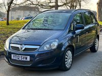 USED 2012 12 VAUXHALL ZAFIRA 1.7 CDTi ecoFLEX Exclusiv MPV 5dr Diesel Manual Euro 5 (SNav) (110 ps) 