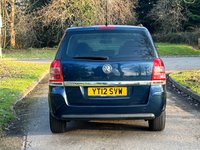 USED 2012 12 VAUXHALL ZAFIRA 1.7 CDTi ecoFLEX Exclusiv MPV 5dr Diesel Manual Euro 5 (SNav) (110 ps) 