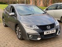 USED 2016 16 HONDA CIVIC 1.4 i-VTEC SE Plus (Navi) Hatchback 5dr Petrol Manual Euro 6 (s/s) (100 ps) * SATNAV *   REVERSE CAMERA