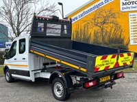 USED 2021 71 FORD TRANSIT 2.0 350 Eco Blue Leader Tipper Double Cab L3 Euro 6 (s/s) (One-Stop) (130 ps) Look Genuine 13,800 Miles From New !!