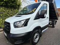 USED 2021 21 FORD TRANSIT 2.0 350 Eco Blue Leader S/Cab Tipper L2 Euro 6 (s/s) (130 ps) Low Mileage  Look Genuine 24,343 Miles From New !!