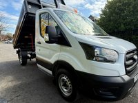 USED 2021 21 FORD TRANSIT 2.0 350 Eco Blue Leader S/Cab Tipper L2 Euro 6 (s/s) (130 ps) Low Mileage  Look Genuine 24,343 Miles From New !!