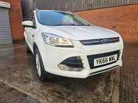 USED 2016 66 FORD KUGA 2.0 TDCi Titanium SUV 5dr Diesel Manual 2WD Euro 6 (s/s) (150 ps) full leather interior