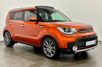 USED 2018 18 KIA SOUL 1.6 T-GDi Sport SUV 5dr Petrol DCT Euro 6 (201 bhp) Automatic Super Low Mileage 18227 Miles SUV 1.6 Petrol , Panoramic Glass Roof, Privacy Glass , Navigation , Part Leather ,  Striking Metallic Wild Orange