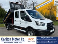 USED 2021 71 FORD TRANSIT 2.0 350 EcoBlue Leader Tipper Double Cab L3 Euro 6 (s/s) (1-Stop) (130 ps) LOW MILEAGE / LIGHT  USE
