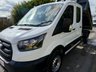 USED 2021 71 FORD TRANSIT 2.0 350 EcoBlue Leader Tipper Double Cab L3 Euro 6 (s/s) (1-Stop) (130 ps) LOW MILEAGE / LIGHT  USE