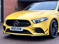 USED 2019 19 MERCEDES-BENZ A CLASS 2.0 A35 AMG (Premium Plus) Hatchback 5dr Petrol SpdS DCT 4MATIC Euro 6 (s/s) (306 ps) AMG AERO PACK - NIGHT PACK