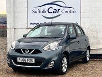 USED 2016 66 NISSAN MICRA 1.2 Acenta Hatchback 5dr Petrol CVT Euro 6 (80 ps) www.suffolkcarcentre.co.uk - Located at Lowestoft