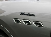 PRE-OWNED 2022 22 MASERATI LEVANTE 3.0 V6 Modena SUV 5dr Petrol ZF 4WD Euro 6 (s/s) (350 ps) Grigo Metallic (&pound;725 option) Full Nero Leather,  Nerissimo Exterior pack (&pound;2430 option), 21in Anteo Alloys(&pound;330 option, Cold Weather Pack (&pound;1230 option), Harman Kardon Sound System (&pound;1650 option), Cruise Control, Electric Panoramic Glass Sunroof (&pound;1360 option), Wireless Apple CarPlay, Electric Folding Mirrors, Heated Rear Seats (&pound;420 option), Soft Close Doors,  All Wheel Drive Intelligent Q4 With Torque Vectoring, Maserati Design Clock, Dual Zone Climate Control.