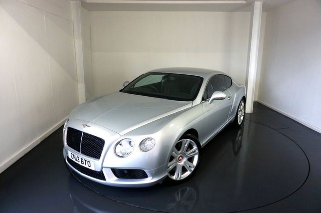 2013 13 Bentley Continental 4.0 V8 GT Coupe 2dr Petrol Auto 4WD Euro 5 (507 ps)-2 Former Keepers-Finished in Moonbeam Silver Metallic With Beluga Hide.11 Bentley Main Dealer Services-Dual Climate Control-21