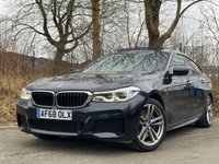 USED 2018 68 BMW 6 SERIES GRAN TURISMO 3.0 630d M Sport GT 5dr Diesel Auto Euro 6 (s/s) (265 ps)+1 FORMER KEEPER+2 KEYS+FSH+PANORAMIC SUNROOF+LEATHER HEATED SEATS 2 KEYS+FSH+1 FORMER KEEPER+NAV+FULL LEATHER HEATED SEATS+PRIVACY+PANORAMIC SUNROOF+MEDIA+ALLOYS+AIRCON+CRUISE+CLIMATE+PARKING SENSORS+HPI CLEAR