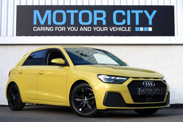 2021 70 AUDI A1 1.0 TFSI 25 Technik Sportback 5dr Petrol S Tronic Euro 6 (s/s) (95 ps) PEARL PYTHON YELLOW AUTOMATIC TFSI