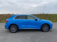 USED 2019 69 AUDI Q3 2.0 TFSI 40 S line SUV 5dr Petrol S Tronic quattro Euro 6 (s/s) (190 ps) ONLY TWO OWNERS FROM NEW - JUST 20,000 MILES - FULL AUDI SERVICE HISTORY - TURBO BLUE - 19" V SPOKE ALLOY WHEELS