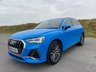 USED 2019 69 AUDI Q3 2.0 TFSI 40 S line SUV 5dr Petrol S Tronic quattro Euro 6 (s/s) (190 ps) ONLY TWO OWNERS FROM NEW - JUST 20,000 MILES - FULL AUDI SERVICE HISTORY - TURBO BLUE - 19" V SPOKE ALLOY WHEELS
