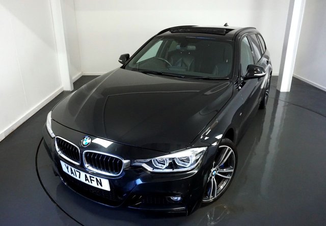 2017 17 BMW 3 Series 3.0 330d M Sport Touring 5dr Diesel Auto xDrive-FACTORY EXTRAS WORTH &pound;9,780-2 OWNER CAR FINISHED IN BLACK SAPPHIRE WITH OYSTER DAKOTA LEATHER-19