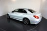 USED 2020 20 MERCEDES-BENZ C-CLASS 2.0 C220d AMG Line premium Saloon-FINISHED IN IRIDIUM SILVER WITH BLACK LEATHER UPHOLSTERY-SMARTPHONE INTEGRATION PACKAGE-REVERSE CAMERA-ACTIVE PARK ASSIST-CRUISE CONTROL-ELECTRIC FOLDING MIRRORS-DAB RADIO-AMBIENT LIGHTING-DYNAMIC LED HEADLIGHTS-HEATED SEATS-KEYLESS START-WIRELESS CHARGING-18