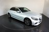 USED 2020 20 MERCEDES-BENZ C-CLASS 2.0 C220d AMG Line premium Saloon-FINISHED IN IRIDIUM SILVER WITH BLACK LEATHER UPHOLSTERY-SMARTPHONE INTEGRATION PACKAGE-REVERSE CAMERA-ACTIVE PARK ASSIST-CRUISE CONTROL-ELECTRIC FOLDING MIRRORS-DAB RADIO-AMBIENT LIGHTING-DYNAMIC LED HEADLIGHTS-HEATED SEATS-KEYLESS START-WIRELESS CHARGING-18
