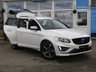 USED 2015 05 VOLVO XC60 2.4 D5 R-Design Lux Nav SUV 5dr Diesel Geartronic AWD Euro 5 (215 ps) Finished in CRYSTAL WHITE MET metallic with BLACK HEATED leather trim. This upmarket family SUV is sleek, stylish, comfortable and great fun to drive.This Volvo XC60 is one of the safest and most stylish SUVs on sale, and it is a great choice if you are after a family car. Features include Heated Memory Leather Seats, 18" Alloys, Park Sensors, Camera, Sat Nav, DAB and more. Serviced at 3684 miles, 18044 miles, 35439 miles, 53564 miles, 71791 miles, 89026 miles, 108253 miles and at 135018 miles