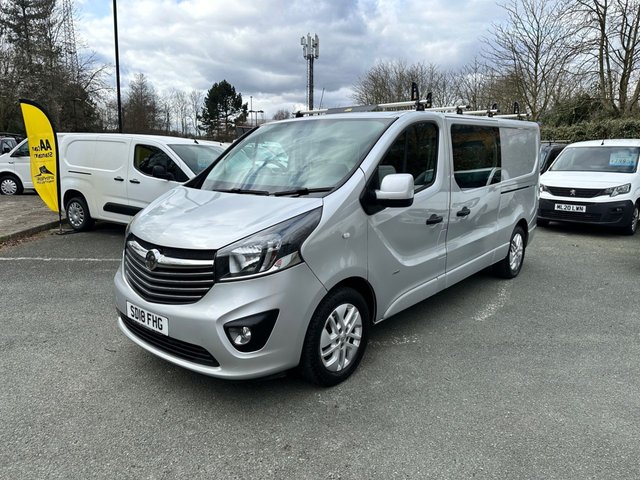 2018 18 Vauxhall Vivaro 1.6 CDTi 2900 BiTurbo ecoTEC Sportive Crew Van Double Cab 5dr Diesel Manual L2 H1 Euro 6 (s/s) (6 Seat) (125 ps)