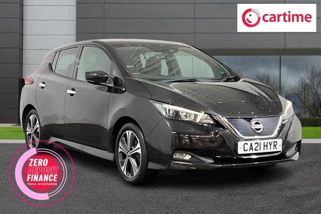 View our Nissan Leaf 40kWh 10 Hatchback 5dr Electric Auto (150 ps) Touchscreen, Satellite Navigation, Bluetooth, Cruise Control, 17-Inch Alloy Wheels
