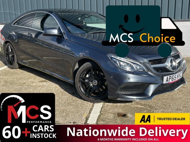 2015 65 MERCEDES-BENZ E-CLASS 2.1 E220d BlueTEC AMG Line (Premium) Coupe 2dr Diesel G-Tronic+ Euro 6 (s/s) (177 ps) PAN ROOF / MEMORY PACK